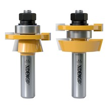 2Pcs Shaker Style Rail And Stile Router Bits Set 1/2 Inch Shank, 3/8 Inch - £35.09 GBP