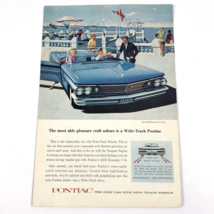 1960 Pontiac Bonneville Convertible 428 V-8 and Sheaffer&#39;s Pen for men print ad - £9.81 GBP