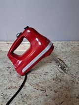 Used Tested KitchenAid KHM512ER 5-Speed Hand Mixer W/Beaters Empire Red - $39.19