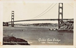 San Francisco Ca ~Il Dorato Gate Ponte ~ Redwood Empire Association Foto - £5.49 GBP