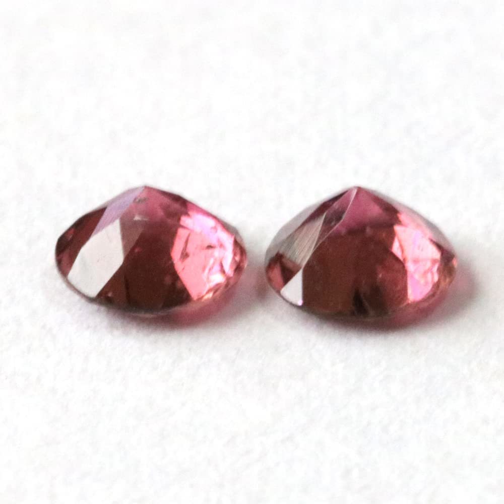 100 % Natural 0.42 Carats TCW Pink Tourmaline Round faceted Earth Mined Quality  Item image 7