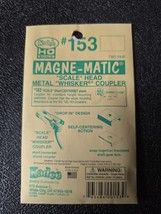 Kadee No. 153 Magne-Matic Scale Head &amp; Whisker Coupler 2-Pair HO Scale - £11.73 GBP