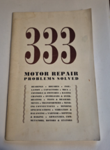 333 Motor Repair Problems Solved Book / Bearings, Brushes, Caps, Mica, Transform - £18.57 GBP