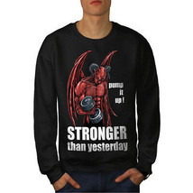 Wellcoda Gym Devil Satan Horror Mens Sweatshirt,  Casual Pullover Jumper - £24.05 GBP+