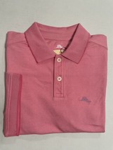 TOMMY BAHAMA SHORT SLEEVE 2 BUTTON POLO SHIRT PINK CONFETTI - £27.52 GBP