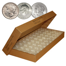 250 Direct-Fit Airtight 38mm Coin Capsule Holders For Morgan Peace / Ike Dollars - £52.60 GBP