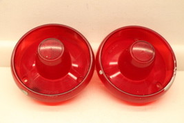 PAIR OEM 1953 1954 Ford by Stimsonite Tail Stop Directional Light Lens FRST-53 - £30.47 GBP