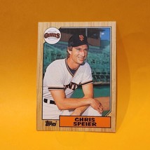 1987 Topps Traded #115T Chris Speier San Francisco Giants Baseball Card - £0.96 GBP