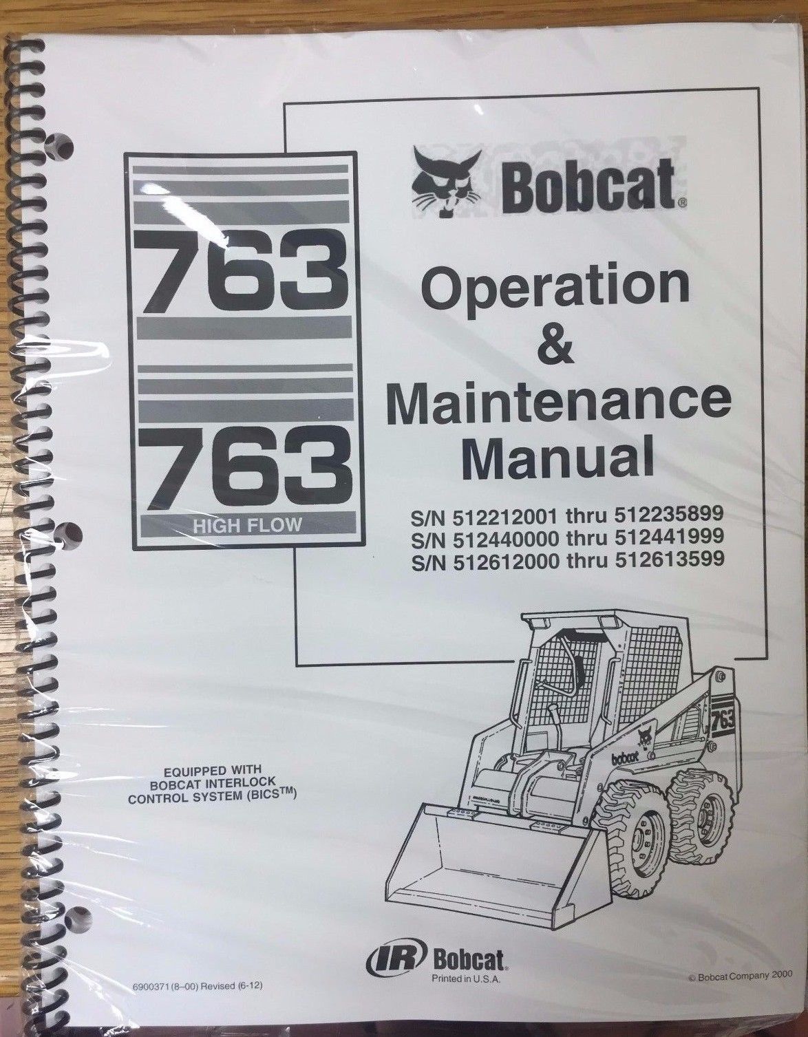 Bobcat 763 Skid Steer Operation &amp; Maintenance Manual Operator/Owner&#39;s 1 ... - $22.08