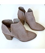 DV by Dolce Vita Boho ETTIE Perforated Cutout Ankle Booties Sz 8 Nude Tan - $31.55 CAD