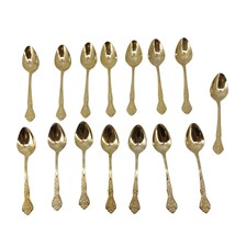 Rogers Stainless Korea Gold Tone Flatware Teaspoons Flatware 15 Pcs - £21.68 GBP