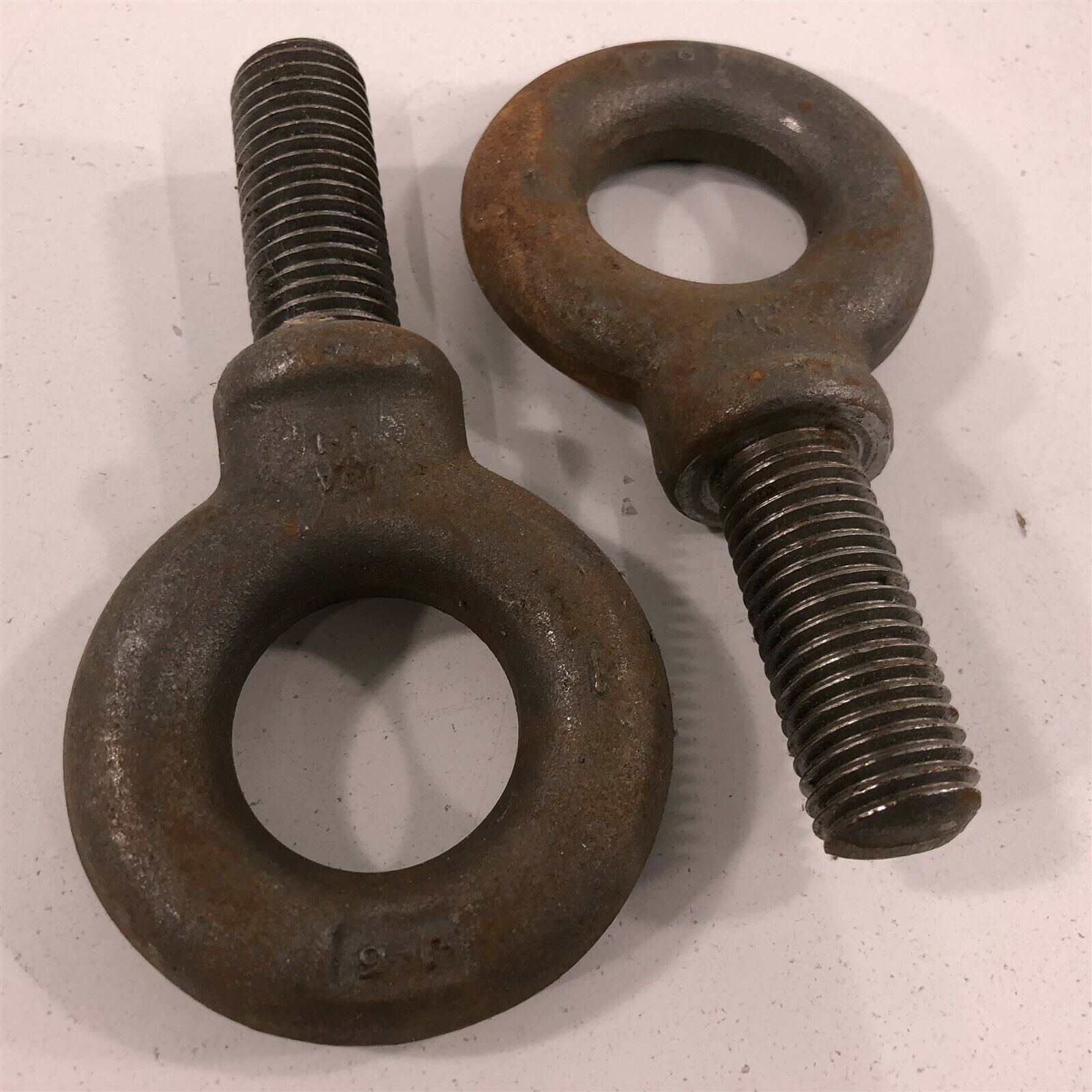 Primary image for (2) 1" Thread Eye Bolts 1.5" Opening J-6 - Lot of 2