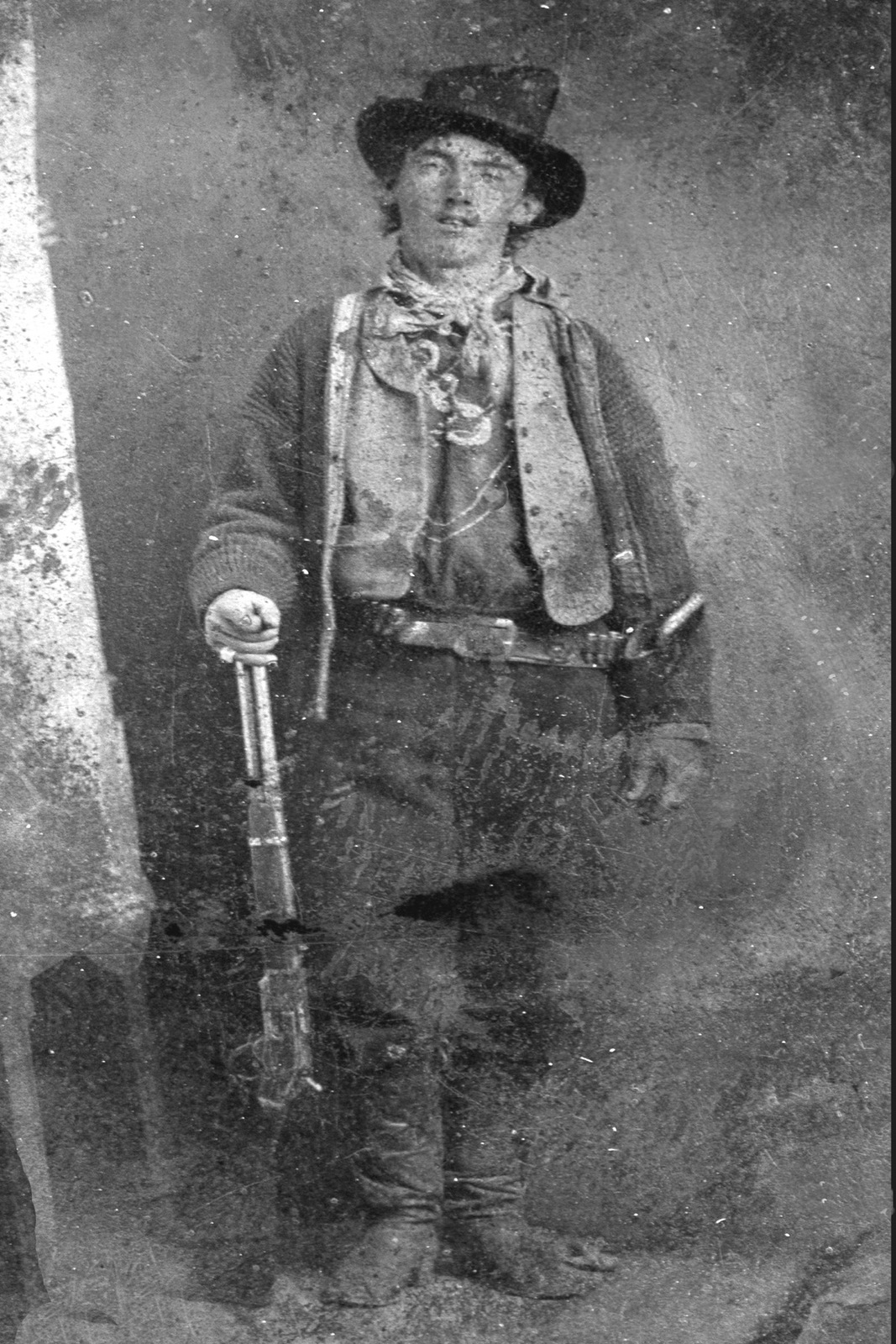 3264.Billy The Kid famous picture POSTER.Cowboy.Home Wall Office Room Art decor