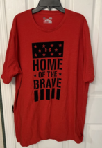 UNDER ARMOUR MEN&#39;S LOOSE FIT  HEAT GEAR T SHIRT &quot;HOME OF THE BRAVE&quot; Size... - £12.39 GBP