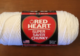 Red Heart Super Saver 311 white Yarn 