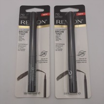 SET OF 2-Revlon ColorStay Brow Tint, 710 DARK BROWN, New, Carded - $15.83