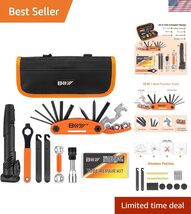 Bicycle Repair Bag With Tire Pump, Portable Tool Kit for Camping Travel ... - $39.74