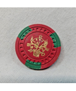 Vintage BPOE Benevolent Protection of Elks Poker Chip Gateway 2411 Green... - $9.95