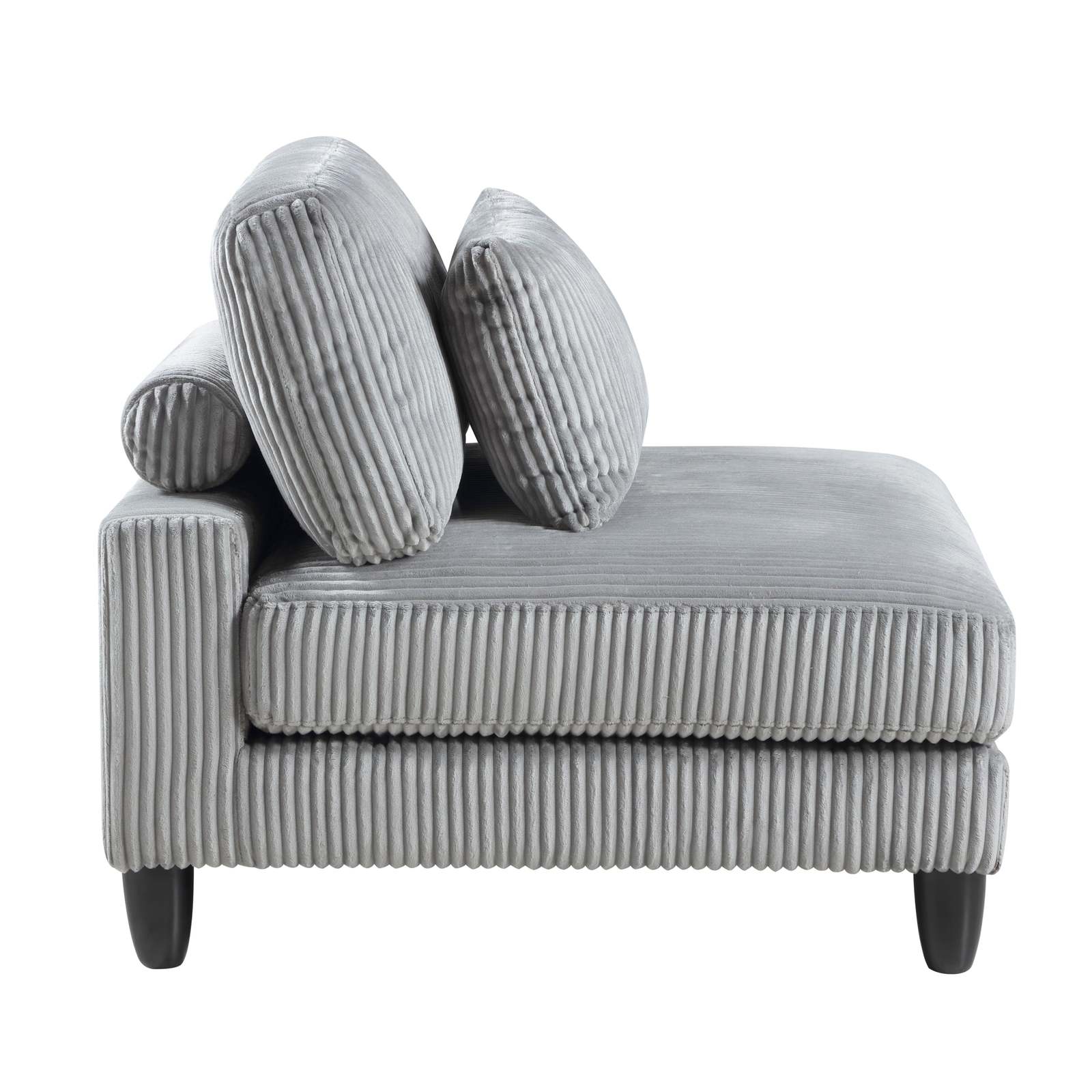 Gray Corduroy Modular Sectional Sofa Set Item image 13