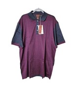 Red X Jacket PikWakWad mad in Italy polo golf Shirt maroon RARE %100 cot... - £46.67 GBP