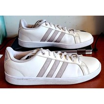 Adidas Athletic Ortholite Float White Leather Sneakers Shoes Women&#39;s Size 11 - £14.43 GBP
