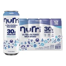 PROTEIN 30G MILK SHAKE DIETARY SUPPLEMENT NURRI VANILLA DRINK VITAMINS L... - $39.99