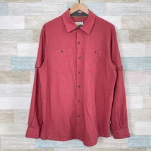 Magellan Outdoors Loose Fit Ventilated Fishing Shirt Red MagWick Mens Me... - $16.81