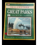 Craft House Great Parks Paint By Number Kit Yellowstone 16&quot;×20&quot; 1996 Vtg... - £18.14 GBP