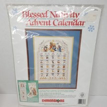 Dimensions Christmas &quot;Blessed Nativity Advent Calendar&quot; X-Stitch Kit 12x... - $38.75