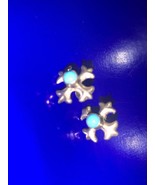 turquoise gemstone 925 sterling silver earrings - $101.35 CAD