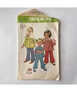 Simplicity 5219 Sewing Pattern 1972 Size 3 Bust 22 Vintage Girls Top Pants - £7.76 GBP