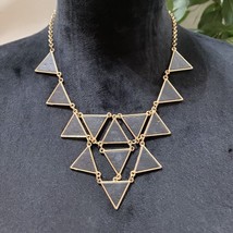 Forever 21 Womens Triangle Shape Link Statement Necklace with Lobster Clasp - £22.15 GBP