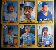 1987 Topps Traded Kansas City Royals Team Set of 6 Baseball Cards - £1.99 GBP