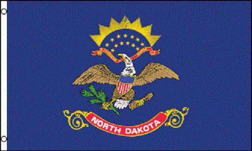 2x3 North Dakota Flag 2'x3' House Banner grommets super polyester - $15.99