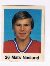 Mats Naslund Montreal Canadiens NHL Hockey Sticker 1 3/4&quot; x 1 1/4&quot; Frito Lay - $0.69