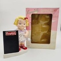 2004 Campbells Kids Bank - Children’s Bank With Chalkboard And Figurine - $37.39