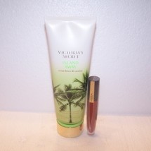 Victoria&#39;s Secret Island Away Lotion w L&#39;oreal Empowered Matte Lip Stain... - $17.50