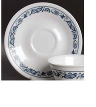Corelle Old Towne Blue Floral Set of 4 Saucers/ Dessert ONLY  Discontinued 2017 - £11.81 GBP