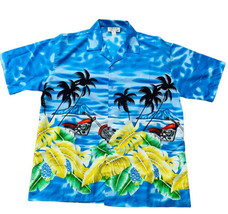 Grand Hawaiian Shirt Mens Sz XL Vintage SS Button 90s Island Honolulu Surf Biker - £12.36 GBP