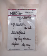 Dian Wakley Media Handwritten Quotes Ranger Cling Mounted Stamps Crafts ... - $36.62 CAD