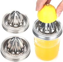 Mason Jar Stainless Steel Juicer Lid (2 Pieces), Citrus Reamer for Wide Mouth Ma - £14.60 GBP