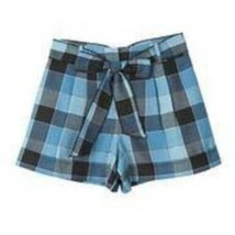 Girls Shorts Dress Amy Iz Byer Blue Plaid Belted Casual $38 NEW-sz 16 - $11.88