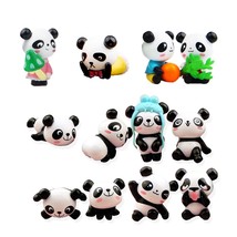 Panda Doll Mini Panda Toy Panda Cake Decoration Cute Panda Birthday Party Decora - £16.07 GBP