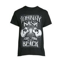 Johnny Cash Men&#39;s Man in Black Graphic Tee with Short Sleeves, Size 2XL ... - £13.23 GBP