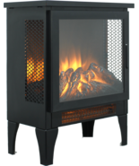 17&quot; Freestanding Electric Fireplace Stove Heater with 3D Flame - $1,510.44 MXN