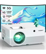 Projector With 5G Wifi And Bluetooth, 20000L 600Ansi Full Hd Native 1080... - £188.05 GBP