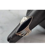 Womens Vintage Estate Sterling Silver Art Deco Onyx Ring 7.1g E3667 - €38,51 EUR