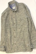 PrAna Tri Threads Overshirt Coat Snap Button Grey Size XL - £37.24 GBP