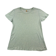 Carhartt T Shirt Womens Medium 8-10 Light Green Short Sleeve Embroidered... - £11.34 GBP