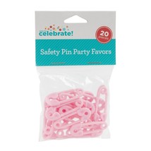 Safety Pin Party Favor Pink Charms - $1.95